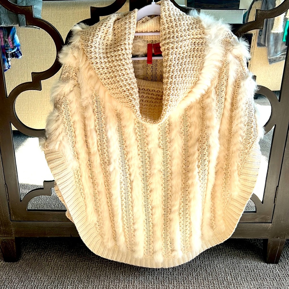 Fur and Knit Cape